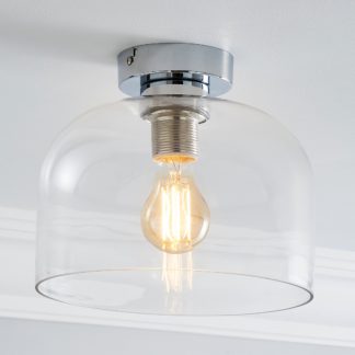 An Image of Palazzo Clear 1 Light Flush Fitting Clear