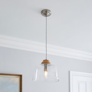 An Image of Churchgate Croxton 1 Light Ceiling Fitting Satin Nickel