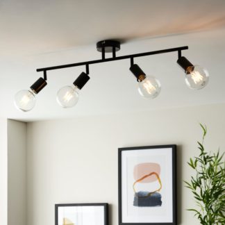 An Image of Koppla 4 Light Spotlight Bar Black