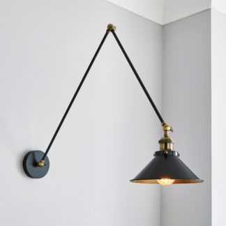 An Image of Logan Grey Swing Arm Ceiling and Wall Light Grey
