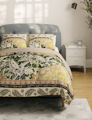 An Image of M&S Pure Cotton Tropical Paisley Bedding Set