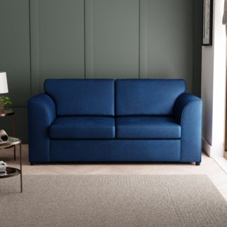 An Image of Blake Soft Velvet Sofa Bed Royal Blue