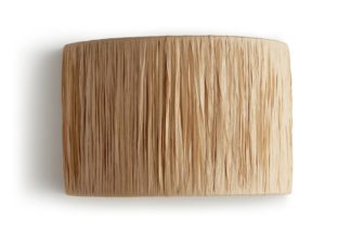 An Image of Habitat Tambre Raffia Wall Light - Natural