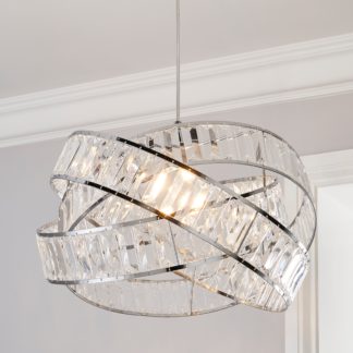 An Image of Lilia 1 Light Ceiling Fitting Chrome