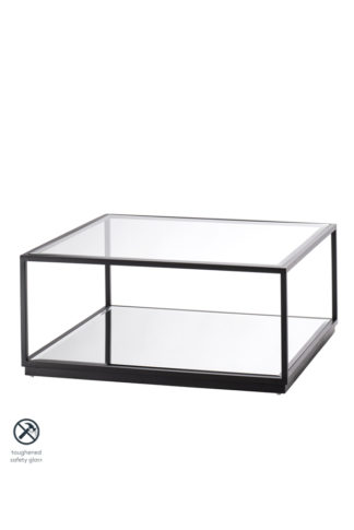 An Image of Rippon Black Square Coffee Table