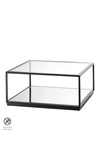 An Image of Rippon Black Square Coffee Table