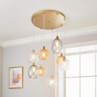 An Image of Elodie 8 Light Cluster Ceiling Fitting Gold