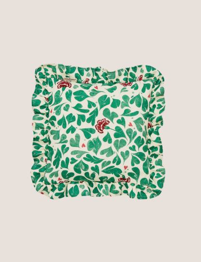 An Image of M&S Cath Kidston Pure Cotton Marble Hearts Cushion