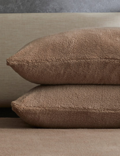 ddc6311f2b78e25ff4cf7c4fa64e49551f20b75ccbf7915f0862ceefd5009def.jpg An Image of M&S 2 Pack Teddy Fleece Pillowcases
