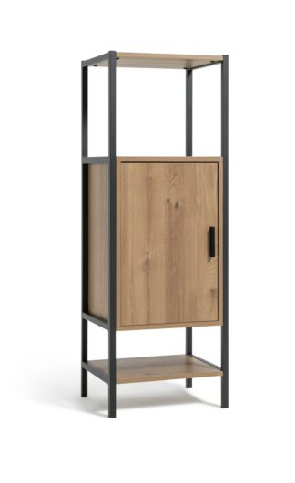 An Image of Habitat Loft Living 1 Door Cabinet - Oak