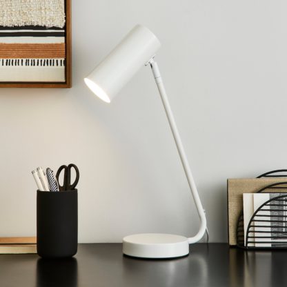 An Image of Lilou Integrated LED Dimmable Desk Lamp Black