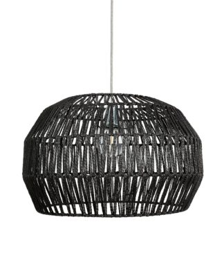 An Image of Habitat Neda Rope 55cm Shade - Black