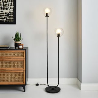 An Image of Apartment 2 Light Floor Lamp Black