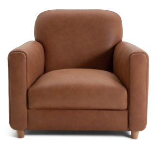 An Image of Habitat Charleston Leather Chair - Tan