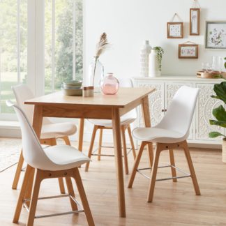 An Image of Erik White Dining Chair White