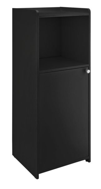 An Image of Argos Home Prime 1 Door Cabinet - Black