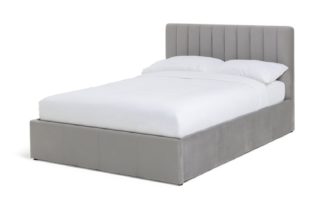 An Image of Habitat Pandora Ottoman Kingsize Bed Frame - Grey