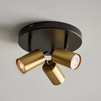 An Image of Carter 3 Light Gold Spotlight Gold