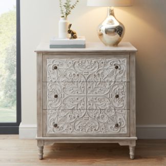 An Image of Lucille 3 Drawer Chest White