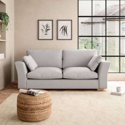 An Image of Blakeney Textured Weave 3 Seater Sofa Textured Weave Graphite