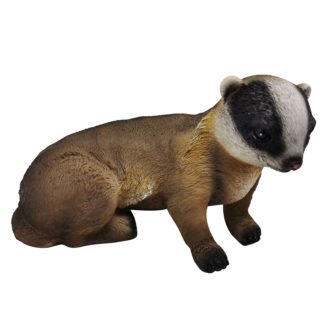 An Image of Lifelike Badger Garden Ornament