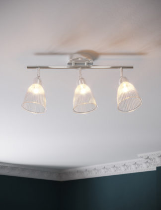 An Image of M&S Florence 3 Light Flush Bar Light