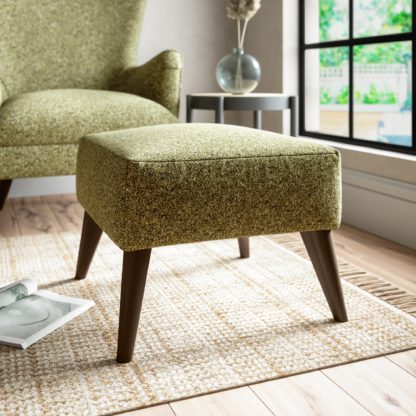 An Image of Marlow Cosy Marl Footstool Cosy Marl Soft Granite