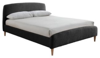 An Image of Birlea Otley Fabric Kingsize Bed Frame - Charcoal