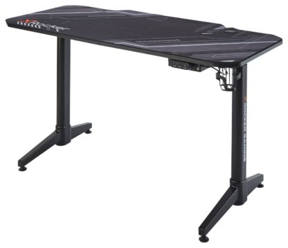 An Image of X Rocker Stratos Adjustable Office Desk - Black