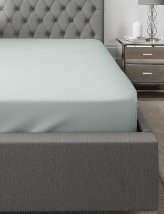 An Image of M&S Dreamskin® Pure Cotton Deep Fitted Sheet