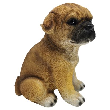An Image of Lifelike Bulldog Puppy Garden Ornament