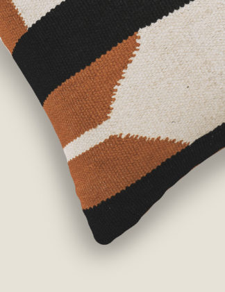 An Image of M&S Pure Cotton Woven Aztec Cushion