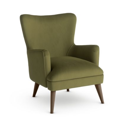 An Image of Marlow Luxury Velvet Armchair Luxury Velvet Black