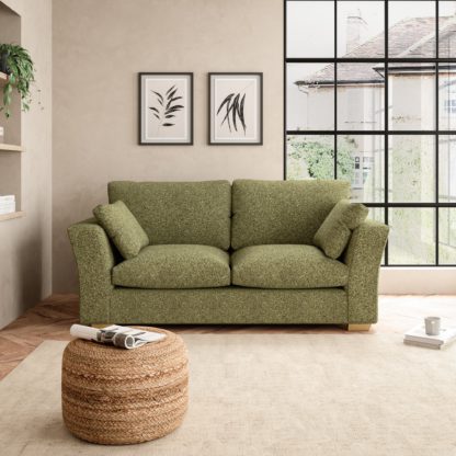 An Image of Blakeney Cosy Marl 2 Seater Sofa Cosy Marl Soft Granite