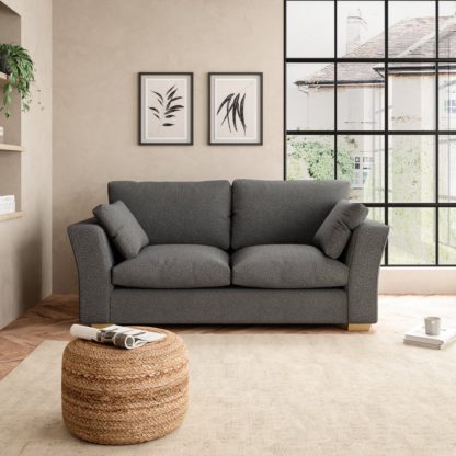 An Image of Blakeney Cosy Marl 2 Seater Sofa Cosy Marl Soft Granite