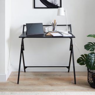 An Image of Evelyn Black Folding Desk Black