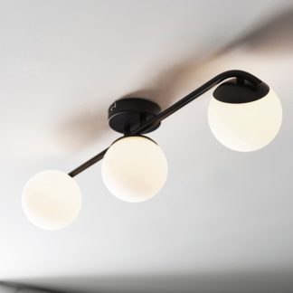 An Image of Elements Tela 3 Light Bathroom Spotlight Matt Black