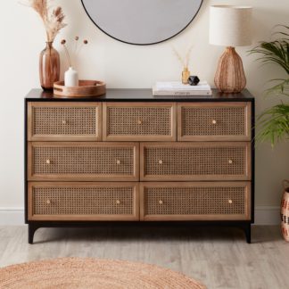 An Image of Franco 7 Drawer Chest Black