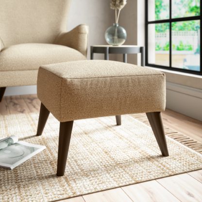 An Image of Marlow Cosy Marl Footstool Cosy Marl Soft Granite