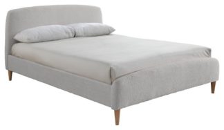 An Image of Birlea Otley Fabric Double Bed Frame - Dove Grey