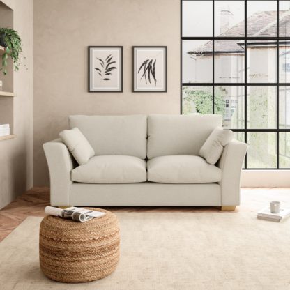 An Image of Blakeney Cosy Marl 2 Seater Sofa Cosy Marl Soft Granite