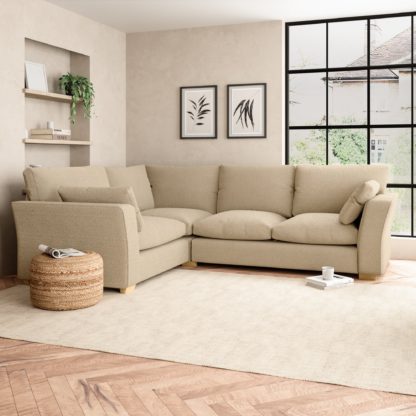 An Image of Blakeney Cosy Marl Corner Sofa Cosy Marl Soft Granite