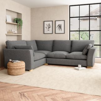 An Image of Blakeney Cosy Marl Corner Sofa Cosy Marl Soft Granite