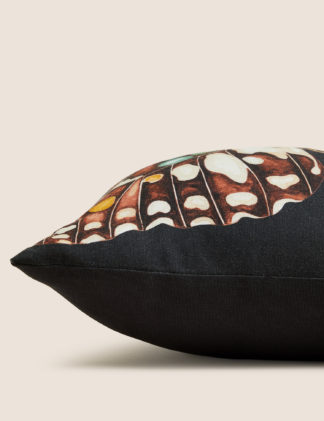 An Image of M&S Pure Cotton Butterfly Print Cushion