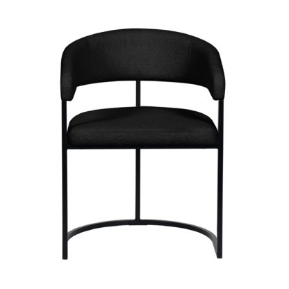 89b71fdecd6a6decb1bab52c905277eccb55646e97947d3194515feaa50ce142.jpg An Image of Zena Boucle Dining Chair Black