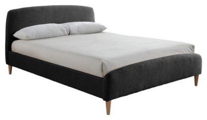 An Image of Birlea Otley Fabric Double Bed Frame - Dove Grey