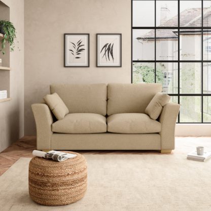An Image of Blakeney Cosy Marl 2 Seater Sofa Cosy Marl Soft Granite