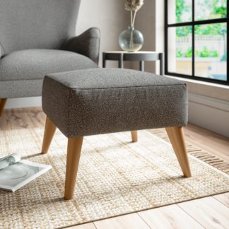 An Image of Marlow Cosy Marl Footstool Cosy Marl Soft Granite