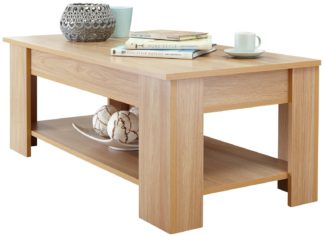 An Image of Lift Up Coffee Table - Oak