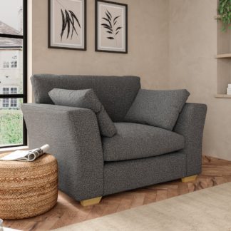 An Image of Blakeney Cosy Marl Snuggle Chair Cosy Marl Soft Granite